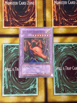 Yugioh Twin-Headed Thunder Dragon Misprint MRD-120 - Image 1 of 4