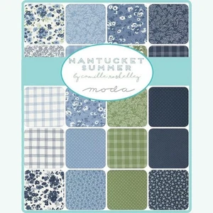 Moda Layer Cake - NANTUCKET SUMMER - 100% Patchwork Cotton Fabric - Picture 1 of 2