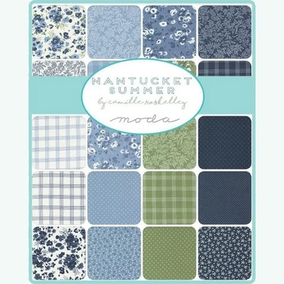 Moda Layer Cake - NANTUCKET SUMMER - 100% Patchwork Cotton Fabric - Image 1 of 2