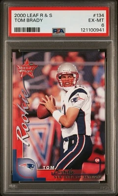 Tom Brady 2000 Leaf Rookies Stars #134 Rookie /1000 PSA 6 🐐📈💎  Foto 1 de 2