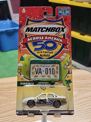 2001 Matchbox Across America 50th Birthday Virginia Chevrolet Impala Police - Image 1 of 4