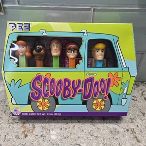 PEZ Scooby-Doo Mystery Machine Süßigkeitenspender Set 5 Figuren Neu - Bild 1 von 10