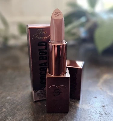Too Faced HOT CHOCOLATE Cocoa Bold EM-POWER Cream Lipstick .11 oz Full Size NIB! - Image 1 of 2