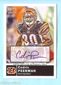2010 TOPPS MAGIC CEDRIC PEERMAN AUTOGRAPH AUTO- BENGALS - Picture 1 of 1