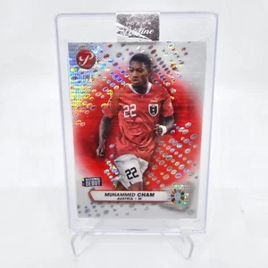 MUHAMMED CHAM 2023 Topps Pristine Road to UEFA 2024 Red Refractor /5 Encased 🔥 - Picture 1 of 4