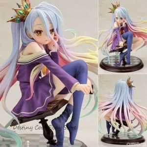 NEW 1/7 Scale White Anime NO GAME NO LIFE Figure Statue Toy Doll Model 16cm Gift - Picture 1 of 5