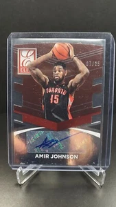 2014-15 Donruss Elite Amir Johnson Die Cut Auto 07/25 Toronto Raptors - Picture 1 of 3
