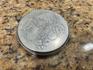 Vintage Sterling Silver Argenta Mexico Powder Compact Mirrored 86 Silver grams - Picture 1 of 16