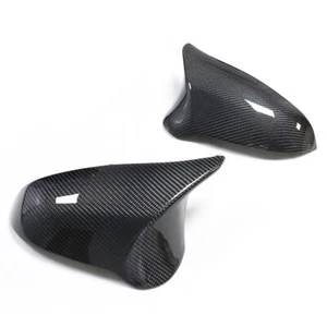 REAL Carbon Mirrors FOR BMW M3 F80 M4 F82 F83 CARBON FIBER SIDE MIRROR COVER - Picture 1 of 7