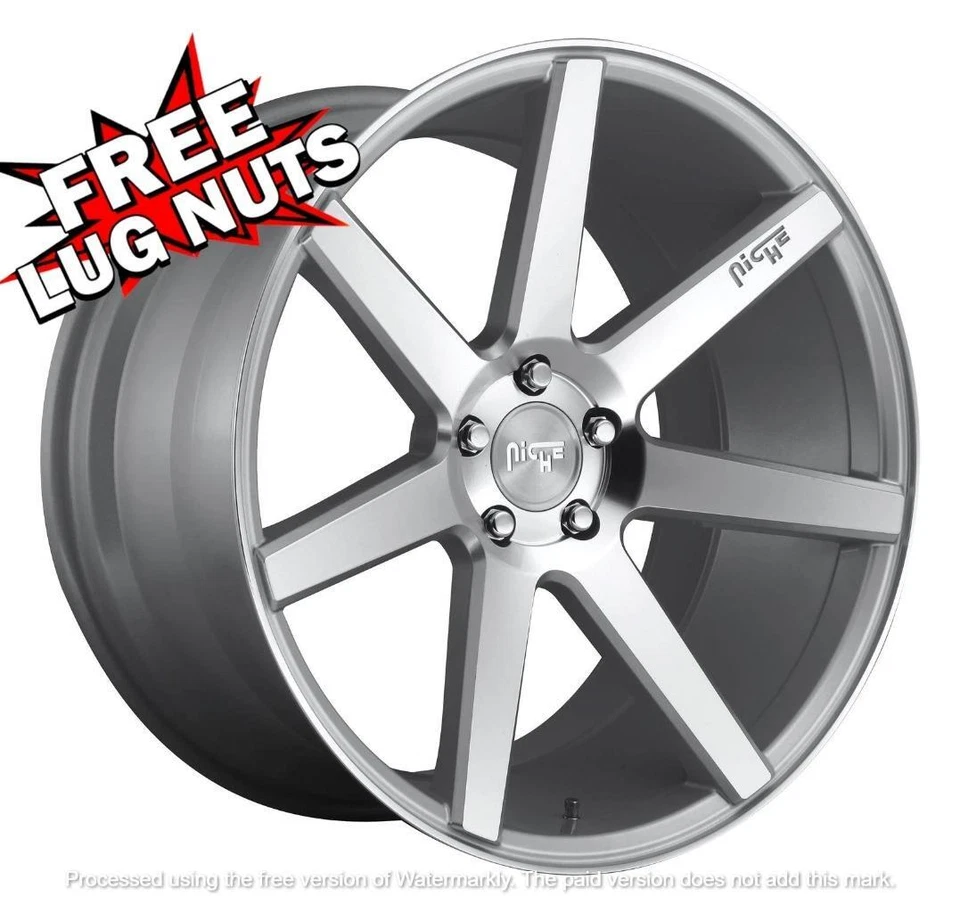 Llanta 20 pulgadas 20x9 Nicho M179 VERONA PLATA BRILLANTE MECANIZADA 5x120 +35 Foto 1 de 1