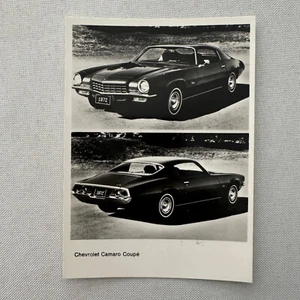Chevrolet Camaro Factory Press Photo Photograph Vintage 1972 1973 - Picture 1 of 4