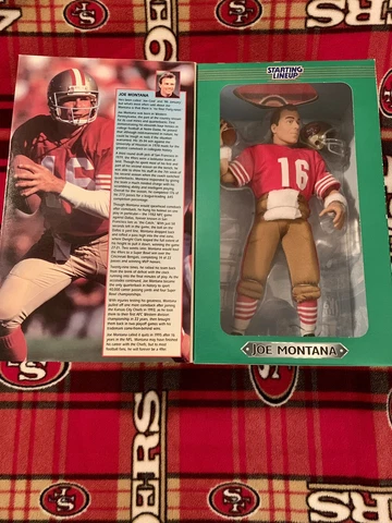 Joe Montana Starting Lineup San Francisco 49ers fully poseable figure Unopened! Cover