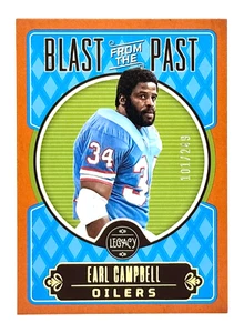 2022 Legacy Blast From The Past Orange Earl Campbell 101/249 Houston Oilers - Picture 1 of 2