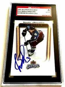 KARLIS SKRASTINS SIGNED 2005/06 MVP CARD #111 SGC AUTHENTICATED - Picture 1 of 1