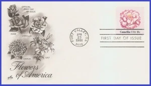 USA5 #1877 U/A ARTCRAFT FDC Camellia - Picture 1 of 1