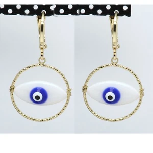 Evil Eye Earrings Good Luck Evil Eye Protection Dangle Earrings #255 - Picture 1 of 6
