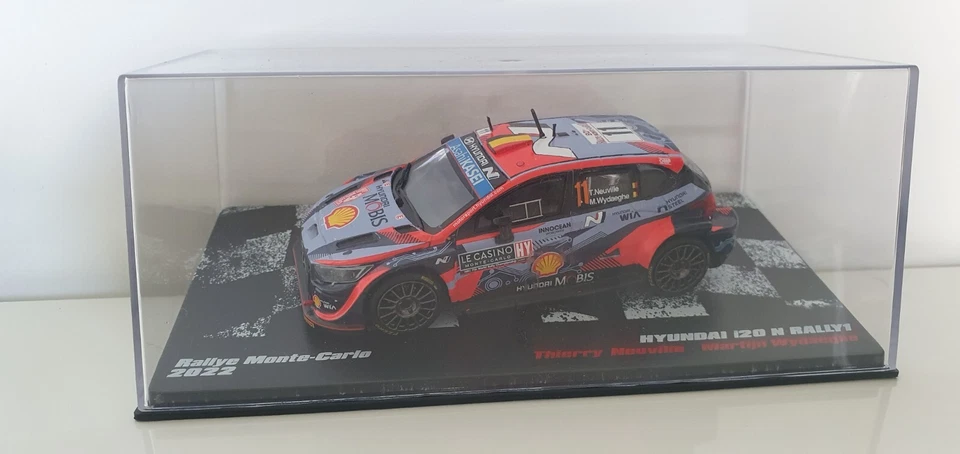 Altaya 1/43 Hyundai I20 N Rally1 Monte-carlo 2022 - Thierry Neuville - Photo 1/1