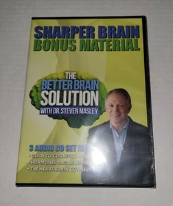 Sharper Brain Bonus Material The Better Brain Solution - Dr. Steven Masley 3 CDs - Picture 1 of 2