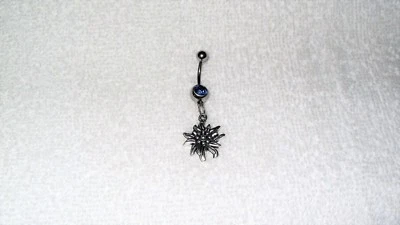 Flower Garden Nature Charm Belly Button Navel Ring Body Jewelry Piercing 14g - Image 1 of 2