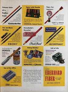 Vintage Printanzeige Eberhard Faber Marken 1956 - Bild 1 von 1