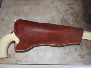 Cross Draw, Half Holster for Walker Colt 1847 Revolver, New, Right Hand, Brown - Picture 1 of 6