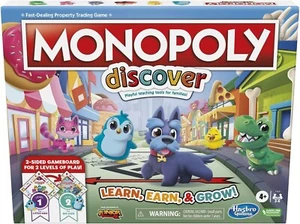 Monopoly Junior Board Game for Kids and Family 2-Sided Gameboard - Picture 1 of 11