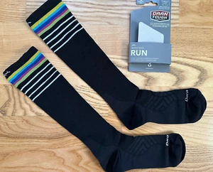 Darn Tough Womens 1046 Run OTC Ultra-Ltwt Grad Lt Compression Socks- Large-NWT - Picture 1 of 8