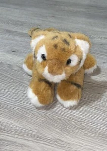 1997 K & M INTERNATIONAL REALISTISCHE liegende Katze SM 7-10 Zoll Plüschtier - Bild 1 von 11