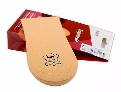 Fersenanhebung Fersenerhöhung Fersenkissen orthopädischer Keil Lederüberzug Kaps - Bild 1 von 4