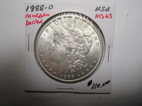1888-O Silver Uncirculated Morgan Dollar Cover