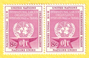 jis36 UNITED NATIONS SC# 26 PR 8c **MINT STAMPS NH 3061 - Picture 1 of 2