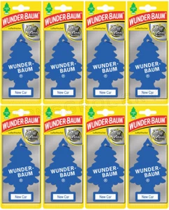 8 x WUNDER BAUM NEW CAR Car Scents Hanging Little Trees Air Freshener - Picture 1 of 4