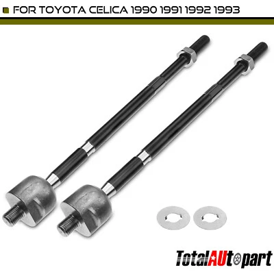 2Pcs Inner Tie Rod End Links for Toyota Celica 1990-1993 Coupe Hatchback Inner - Image 1 of 4