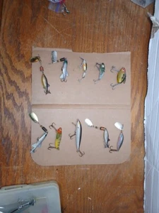 10 STÜCK VINTAGE ANGELKÖDER SET Mepps 1 &2, Blue Fox Rapala Sonar Heddon etc. - Bild 1 von 12