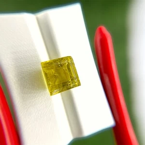 12.15 Ct Natural Yellow Tourmaline Loose Gemstone Faceted Yellow Color Tourmalin - Picture 1 of 9