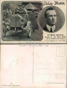 AUTOMOBILE-RAID PECHINO PARIGI 1907-BORGHESE ITALA-piega-C53-113 - Picture 1 of 1