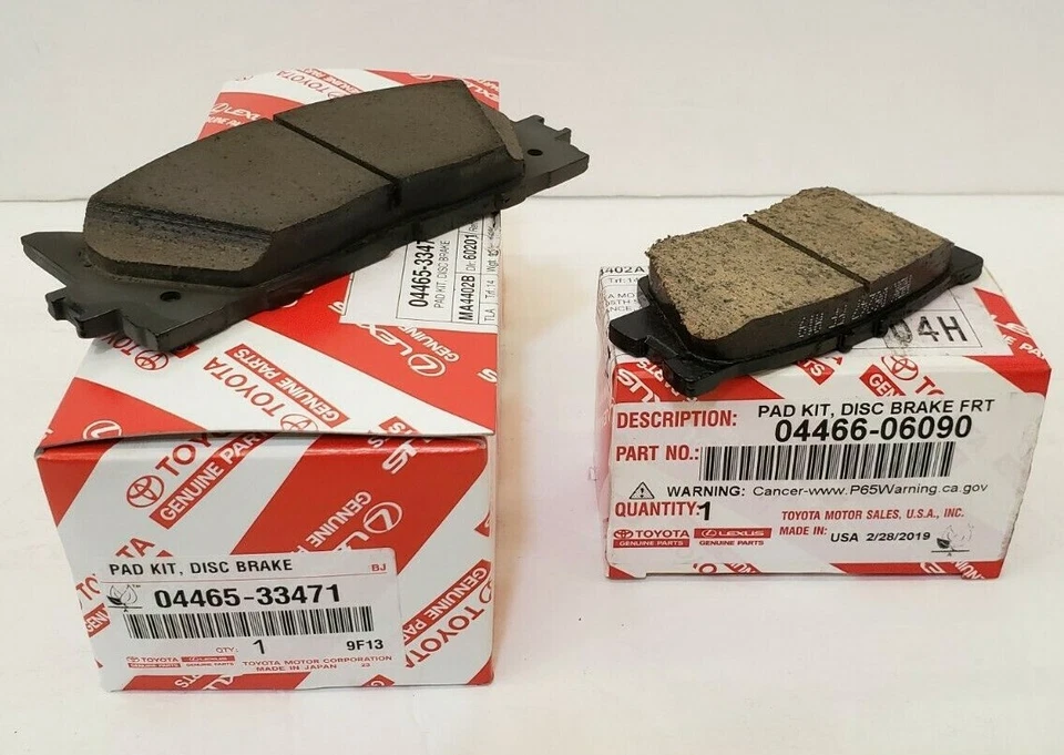 ОРИГИНАЛЬНЫЙ ЗАВОДСКОЙ КОМПЛЕКТ ПЕРЕДНИХ И ЗАДНИХ ТОРМОЗНЫХ КОЛОДОК LEXUS 2007-2012 ES350  - Изображение 1 из 1