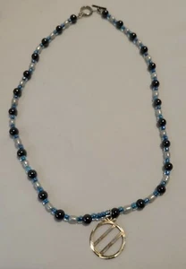 Collar Magmético Hecho a Mano Comedores Comedores Anónimos Plata Esterlina 16,5" N3 - Imagen 1 de 5