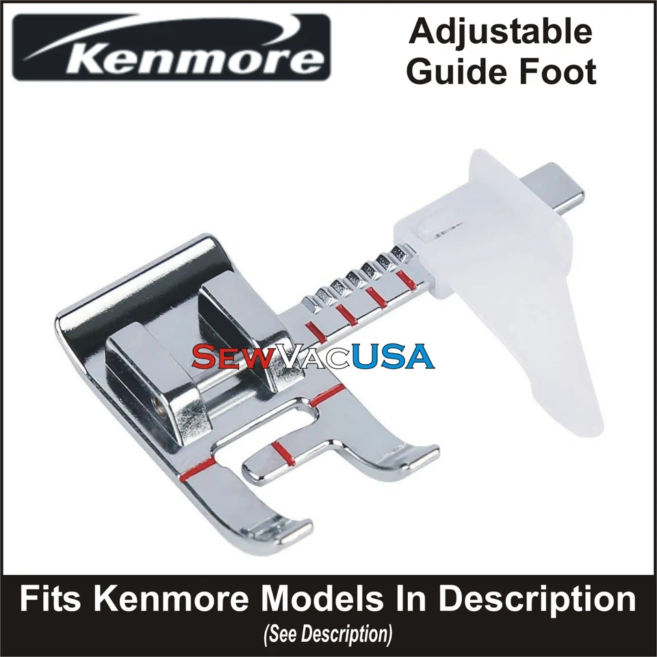 KENMORE Adjustable Guide Foot Fits All Models With Snap On Shank See Description - Image 1 of 1
