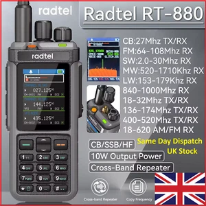 Radtel RT-880 10w Multi Band Ham Radio HF UHF VHF Dual Band with AM USB LSB CW - Picture 1 of 4
