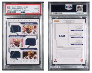 2021 National Treas. J.Chase T.Marshall J.Jefferson TRIO MATERIALS PSA 9 D#30/99 - Picture 1 of 4
