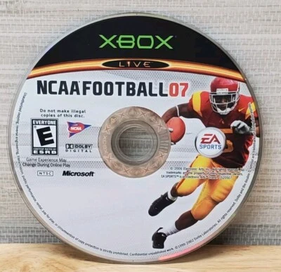 NCAA Football 07 Microsoft Xbox 2006 Disc Only EA Sports - Image 1 of 4