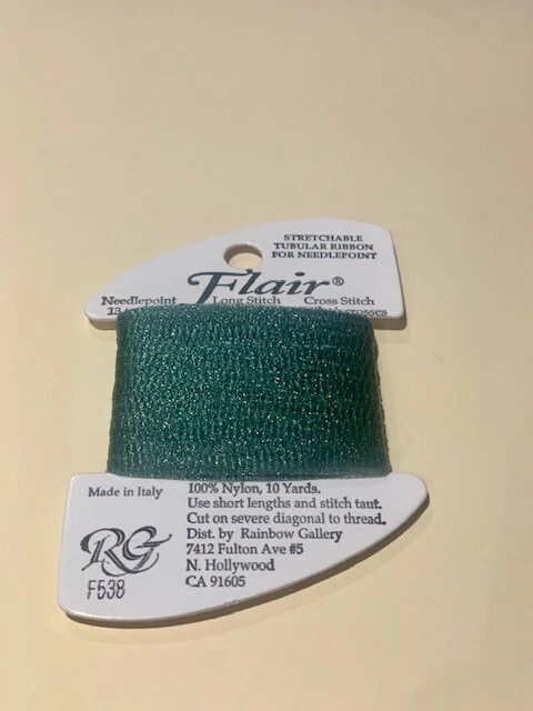 Rainbow Gallery Flair #F538 Green Hi-Sheen Needlepoint/Cross Stitch Thread  - Image 1 of 1
