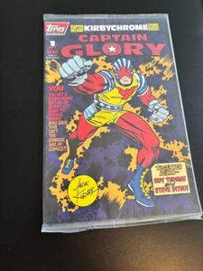 Captain Glory #1 Topps Comics Sealed 1993 With Kirby Chrome Trading Card - Picture 1 of 11