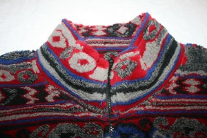 Spyder fleece Jacket Full Zip Medium Ski Vtg Alaska Eskimo Made in USA - Picture 1 of 11