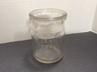 Bowman Dairy Co. Chicago Illinois Sour Cream Jar Half Pint