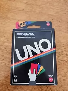 UNO (Edición Retro) Juego de Cartas NUEVO Divertido ¡MIRA! Juego Mattel Coleccionable TOTALMENTE NUEVO - Imagen 1 de 5