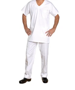 BLOUSE TUNIQUE MÉDICAL INFIRMIER MEDECIN CHIRURGIEN MARINIÈRE ATLANTIQUE T3 - Picture 1 of 1