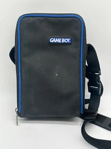 Nintendo Gameboy Advance GBA Estuche de Transporte Bolsa de Viaje Oficial OEM Negro y Azul - Imagen 1 de 3