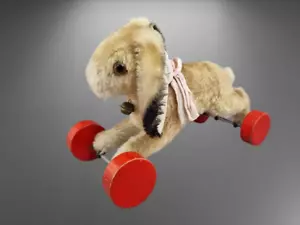 Steiff - Alter Hase auf Rädern/ Hoppel-Hase/ Räderhase ohne K/F/S.- RARE - Bild 1 von 1